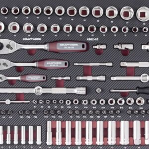 Terkšlės komplektas KRAFTWERK PRO LINE EVA, 125 įrankiai