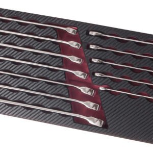 Kombinuotų veržliarakčių komplektas KRAFTWERK PRO LINE EVA, 12 įrankiai