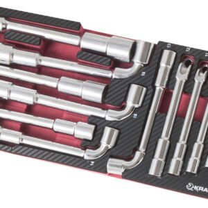 L-formos veržliarakčių komplektas 7-19 mm KRAFTWERK PRO LINE EVA, 13 įrankiai