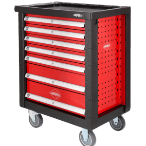 Įrankių vežimėlis be įrankių AIRPRESS, 7 stalčiai