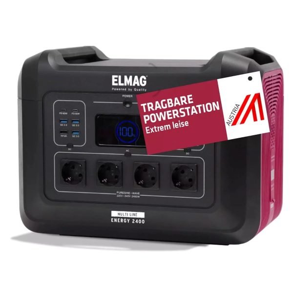 Nešiojama energijos stotelė ELMAG, ENERGY 2400