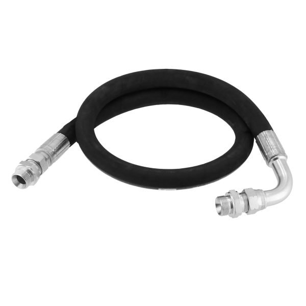 Aukšto slėgio antivibracinė žarna Airpress 1 1/2" – 2 m (jungtys: tiesi + kampinė)
