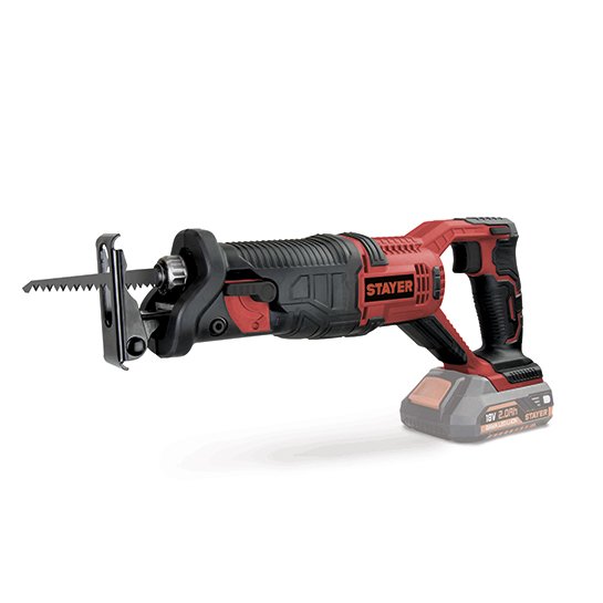 Tiesus pjūklas Stayer 18V SS L20, su 2 vnt 4.0AH akumuliatoriais ir įkrovikliu