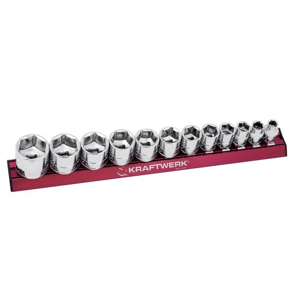 Galvučių komplektas KRAFTWERK, MAGALU 3/8", 12 vnt