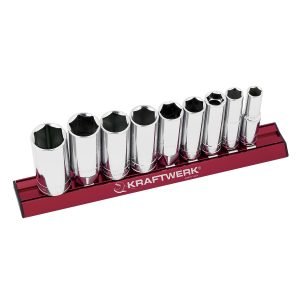 Prailgintų galvučių komplektas KRAFTWERK, MAGALU 3/8", 9 vnt