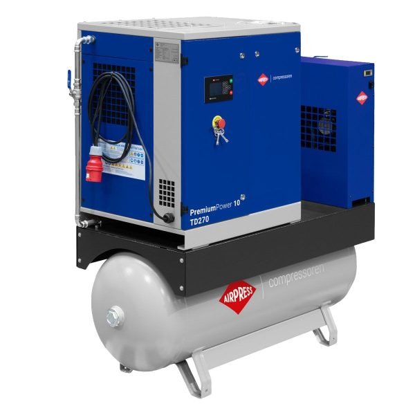 Sraigtinis kompresorius Airpress PremiumPower 10 TD270 10 bar 10 AG / 7,5 kW 377–1250 l/min 270l
