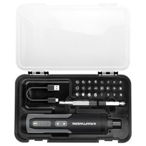 Elektrinis atsuktuvas su antgalių rinkiniu, USB-C Kraftwerk, 28 vnt