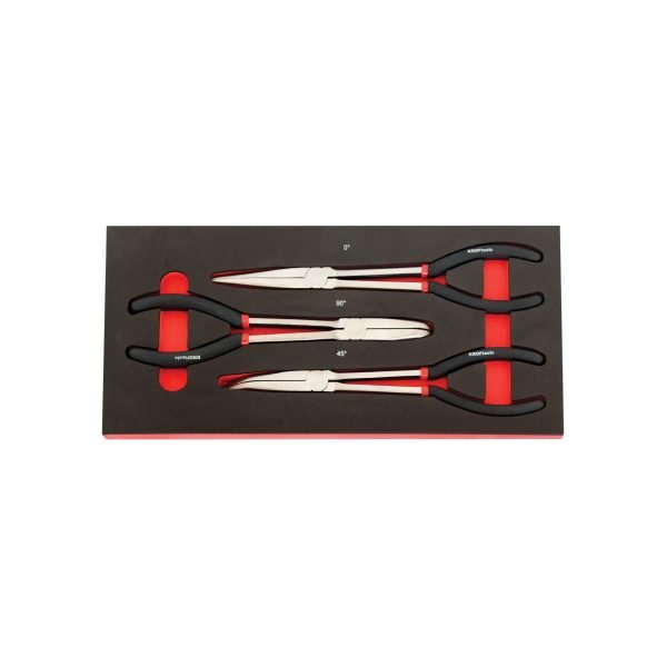 Ilgažiaunių replių rinkinys KROFTOOLS, 3 vnt