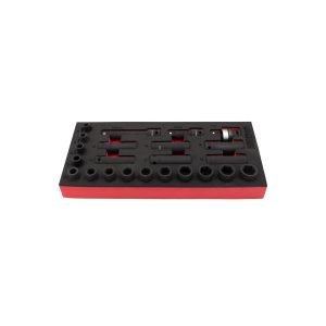 1/2" smūginių galvučių rinkinys KROFTOOLS, 21 vnt
