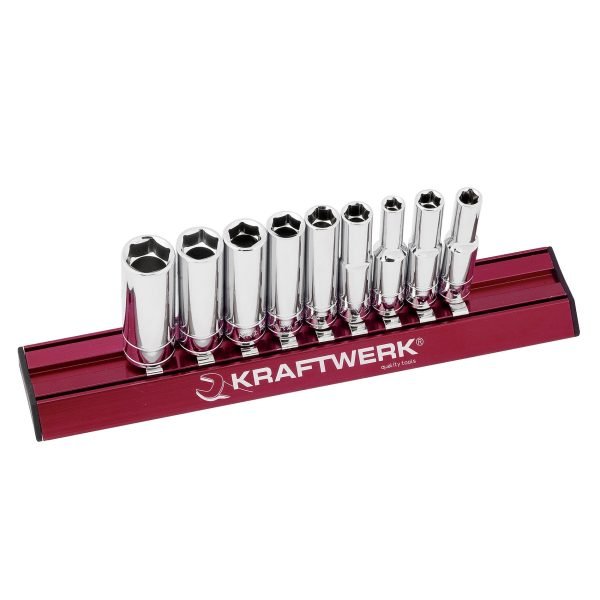 Galvučių komplektas KRAFTWERK MAGALU 1/4", 9 vnt