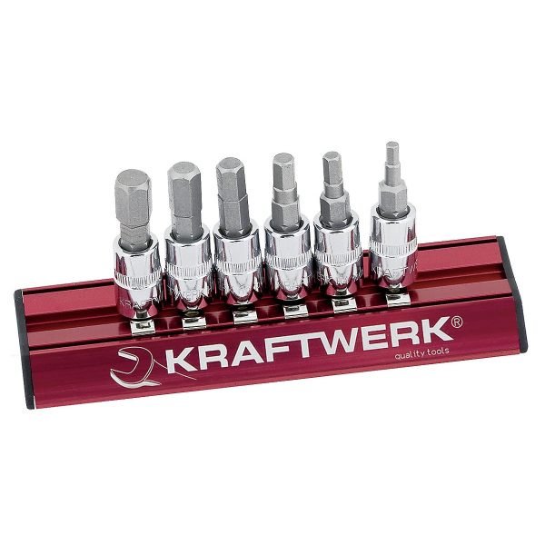 HEX galvučių komplektas KRAFTWERK MAGALU 1/4", 6 vnt