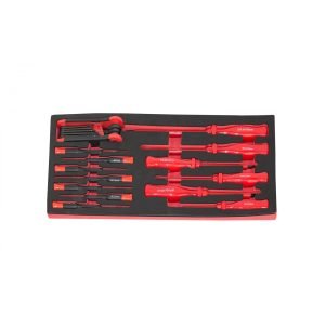 Izoliuotų atsuktuvų rinkinys KROFTOOLS, 14 vnt