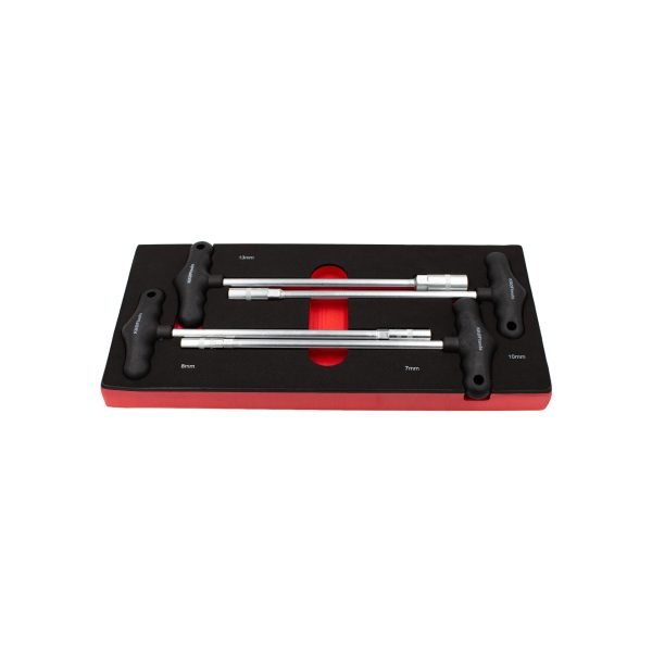 HEX T formos raktų rinkinys KROFTOOLS, 4 vnt