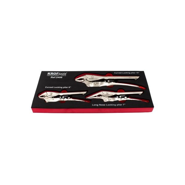 Fiksuojamų replių rinkinys KROFTOOLS, 3 vnt