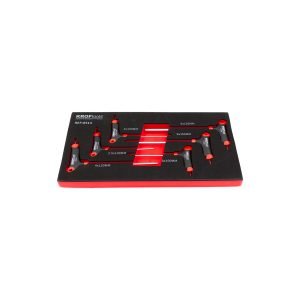 HEX T formos raktų rinkinys KROFTOOLS, 6 vnt