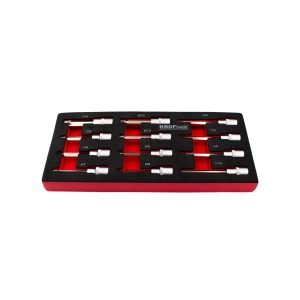 1/2″ TORX ir HEX galvučių ir antgalių rinkinys KROFTOOLS, 12 vnt.