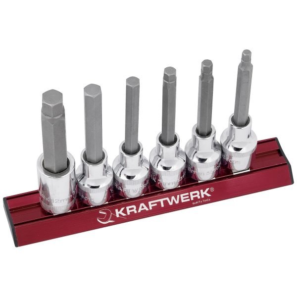 HEX ilgos galvučių komplektas KRAFTWERK MAGALU 1/2", 6 vnt