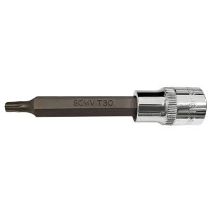 Galvutė su Torx antgaliu KRAFTWERK 1/2", 100 mm, T30