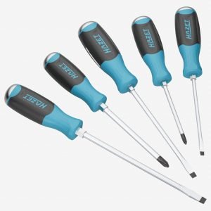 Atsuktuvų komplektas HAZET, 5 vnt, 0.8 x 4.5 – 1.2 x 7, PH1 – PH2