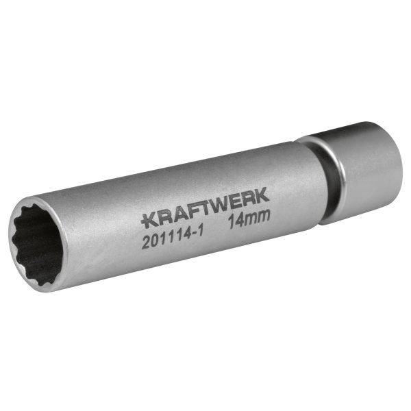 3/8" uždegimo žvakės galvutė, su jungtimi KRAFTWERK 14 mm