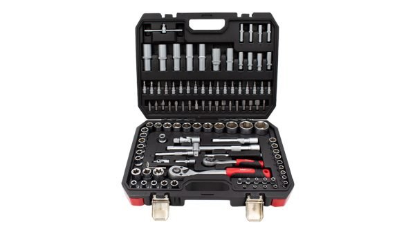 Veržliarakčių ir galvučių rinkinys KROFtools 110 vnt