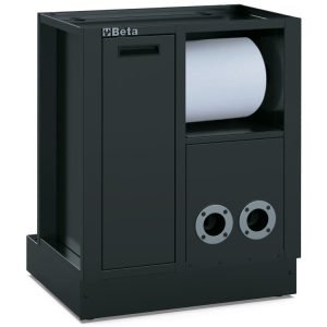 Fiksuotas aptarnavimo modulis, rite valymo popieriui ir 2 suspausto oro žarnos ritės BETA, RSC50 2.0 MS-2AVV